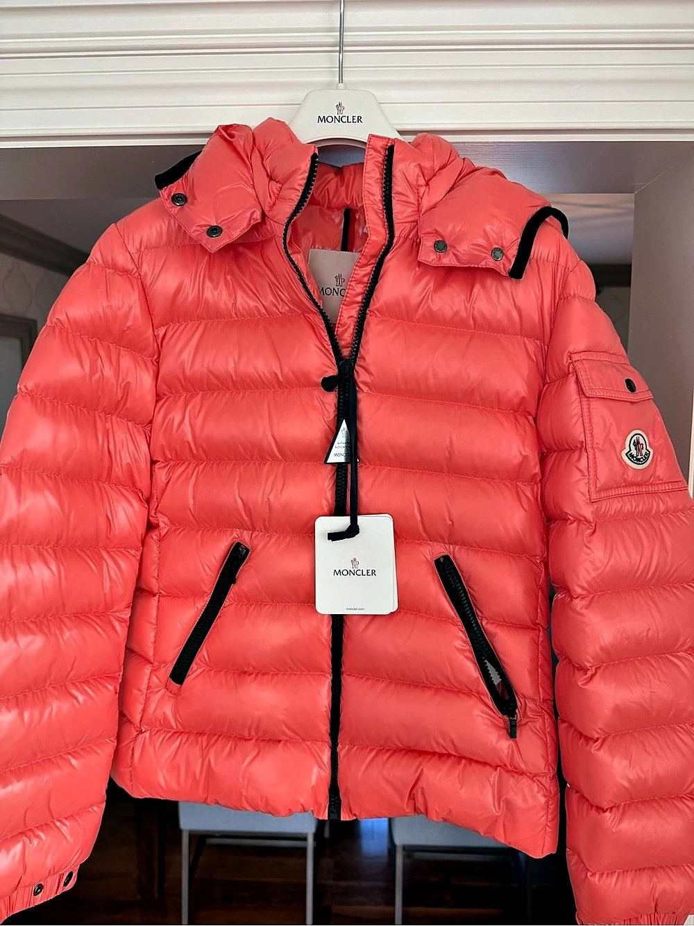 Moncler Down Jacket Girls Pink Puffer Jacket